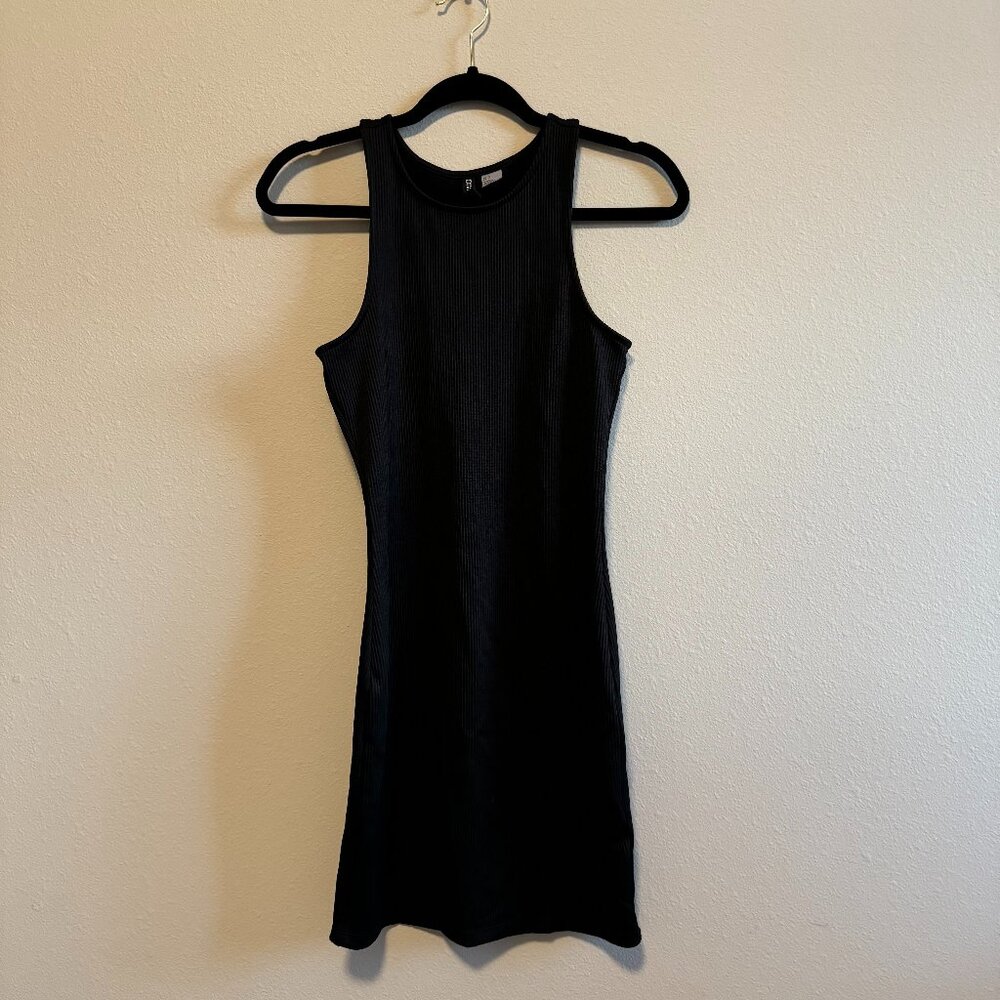 Black mini dress ribbed size small